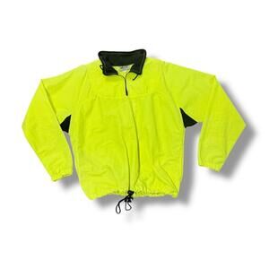 Vintage Neon Yellow Quarter Zip Windbreaker